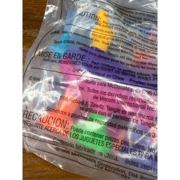 Vintage 1996 McDonald’s Nickelodeon Tangle Twist-A-Zoid Happy Meal Toys Lot of 5 - Picture 3 of 3